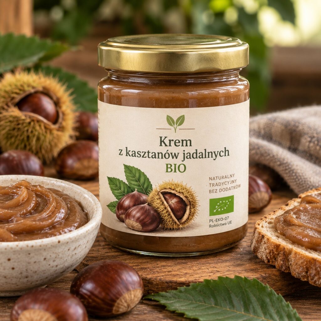 krem z kasztanów jadalnych bio